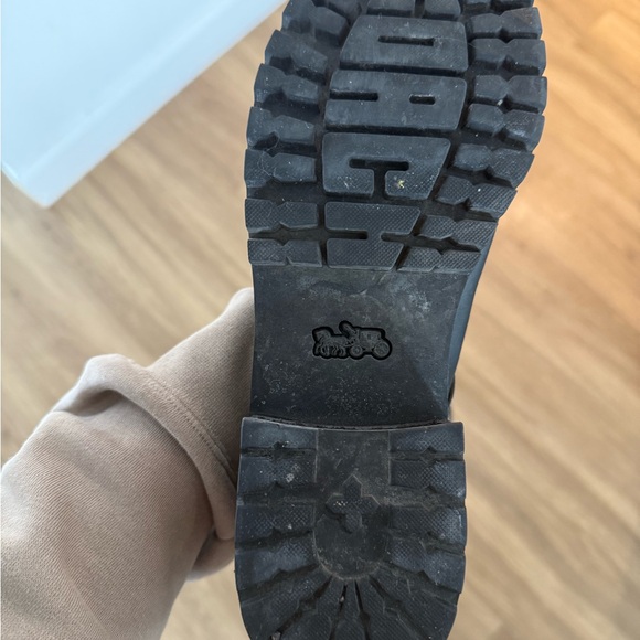 Coach - Black Studded Leather Boots - Picture 3 of 10